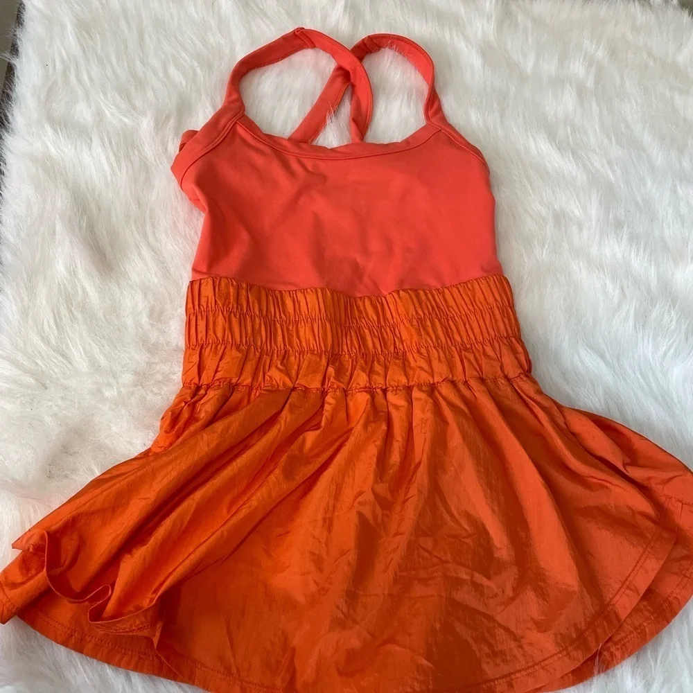Free People Movement Way Home Skortsie Orange XS